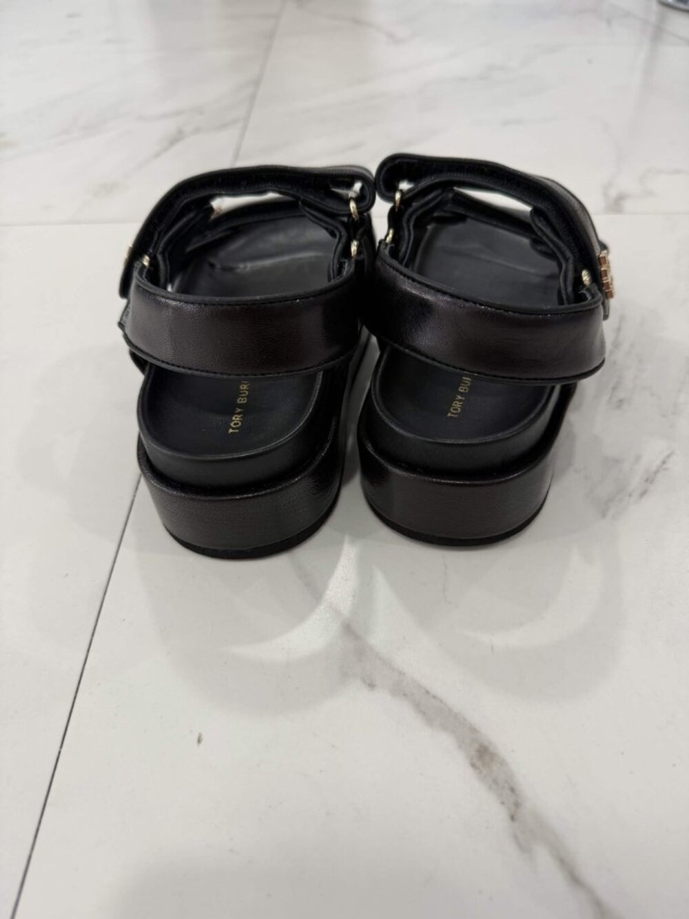 Tory Burch Kira Dual Strap Leather Sandal Women's Sizes 6, 7, 8.5 - Picture 4 of 7
